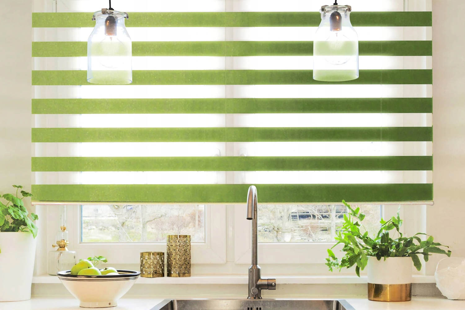 Рулонные шторы зебра